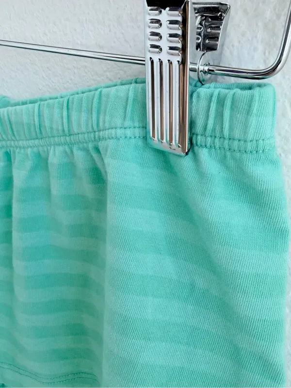 Brandy Melville Mint Green Striped Boyshort Shorts NWT - Image 4