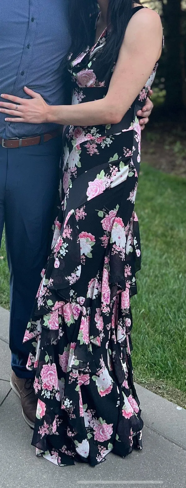 City Studios Ruffled Floral Maxi Dress - Image 3
