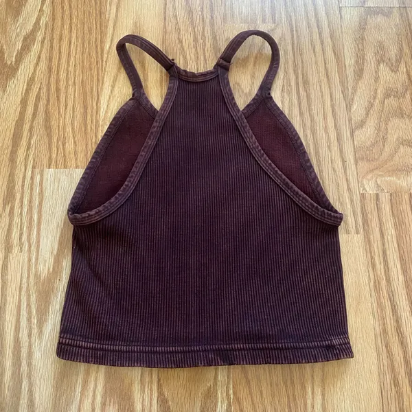 Free People Movement NEW Happiness Runs Crop Tank in Vintage Redood - M/L - Image 6