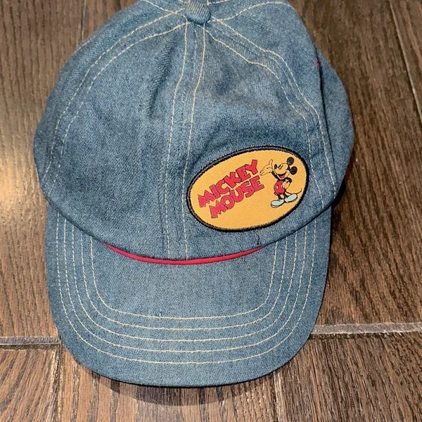 Disney Vintage denim Mickey Mouse cap - Image 2