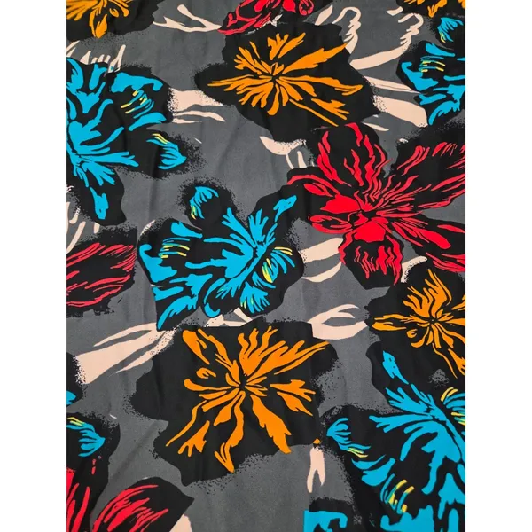 Aryeh Women's Black Blue Red Sleeveless Stretchy Flowy Short Dress Medium - Image 2