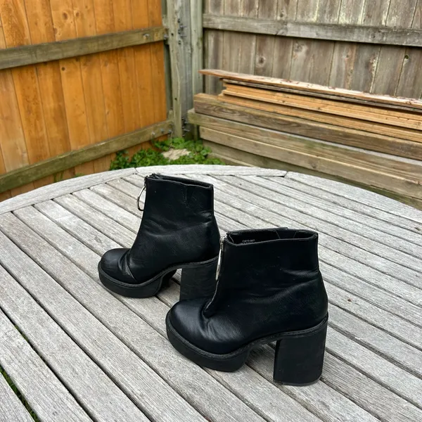 Dolls Kill‎ current mood black platform boots franky size 7 - Image 3