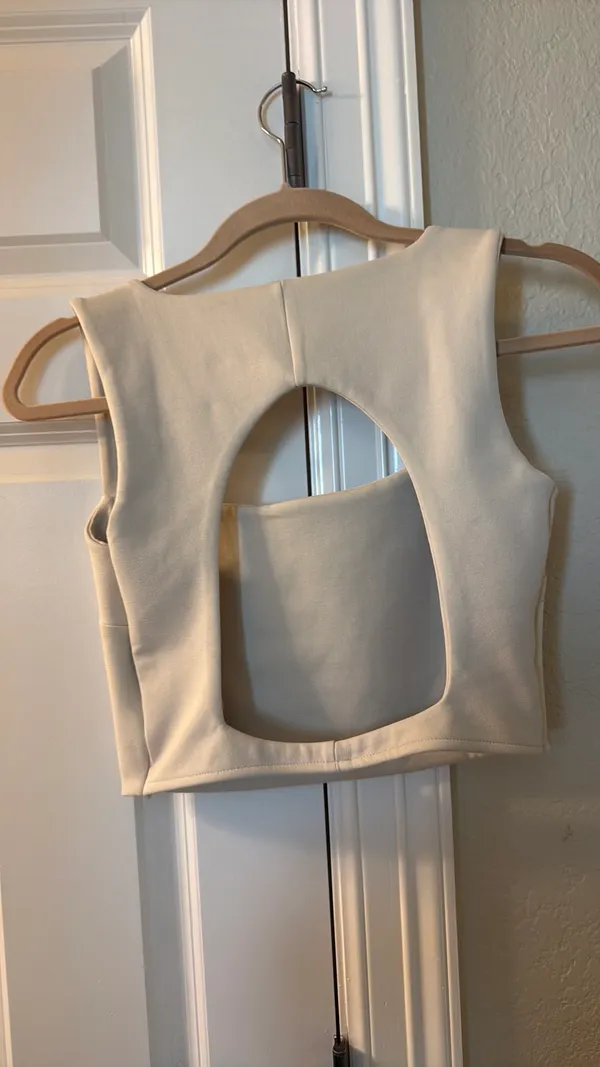 Cream Crop ZARA Top - Image 2
