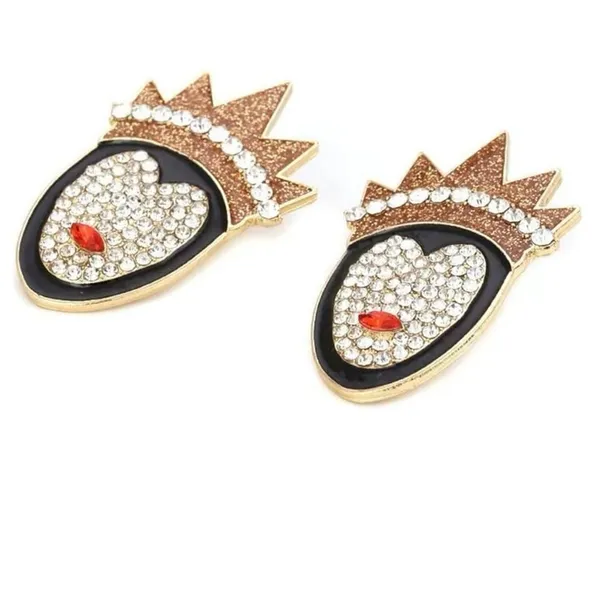 Disney New Snow White evil queen villain sparkly jeweled earrings - Image 3