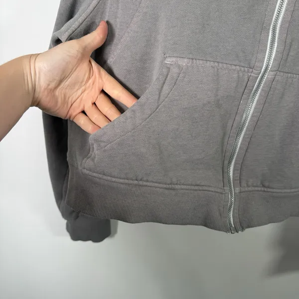 Lululemon Scuba Oversized Full Zip Hoodie Grey Yoga Gym Travel‎ Womens M/L - Image 3