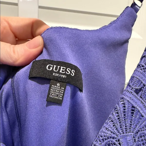 GUESS Purple Lace‎ Sheath Dress Size 6 NWT - Image 8