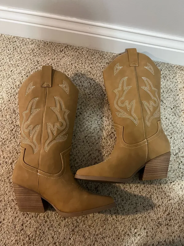 Versona Brown cowgirl boots - Image 2