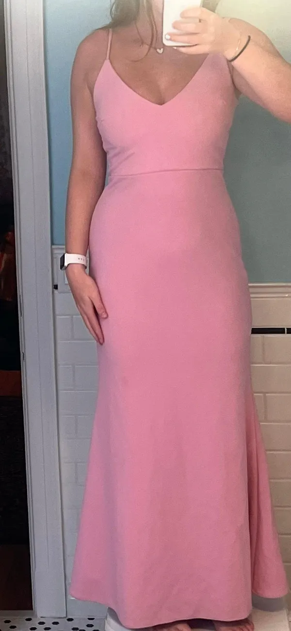Lulus Pink Long Dress - Image 4