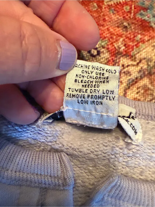Vintage Anthony Richards Lavender SweatSuit Pants Top Size LP L Large Petite - Image 9