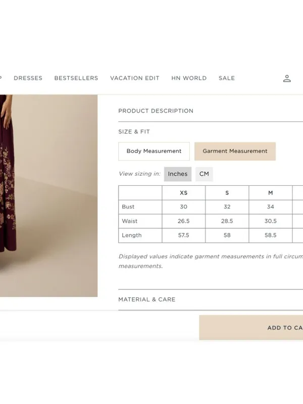 Hemant And Nandita Savi Maxi Dress Burgundy Floral Womens Size Small - Image 11