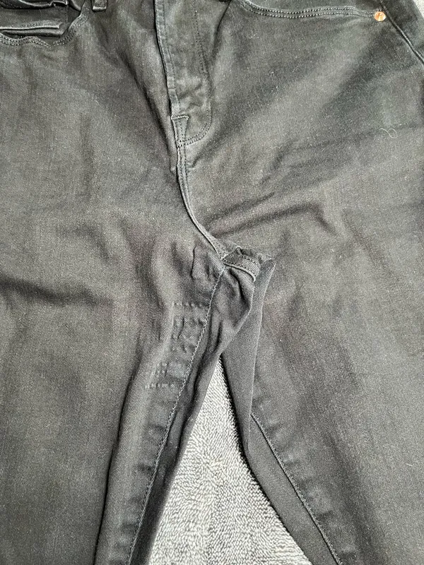 Good American Women’s Black Skinny Jeans High Rise Stretch Size 12/31 - Image 9