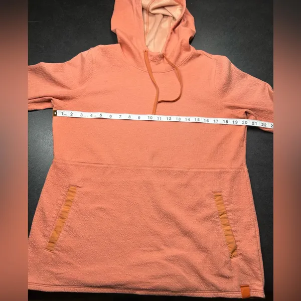 L.L Bean Size S Women's Orange Tropicwear Comfort Hoodie - Image 3