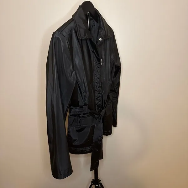 Outbrook Black Belted Lightweight Weather-Resistant Utility Jacket-S‎ - Image 3
