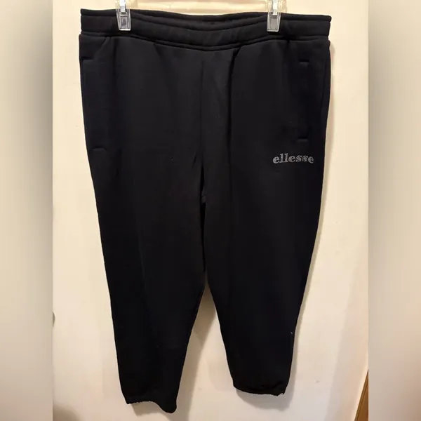 Elllesse NWT Black Crystal Women's Jogger Pants ss 12 (L/XL)‎ - Image 3
