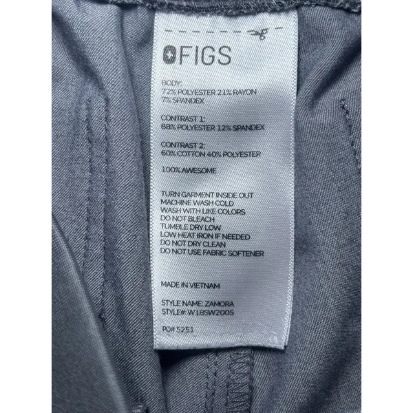 Figs Scrub Pants Women Small Gray Zamora Jogger Technical Collection Heath Care - Image 5