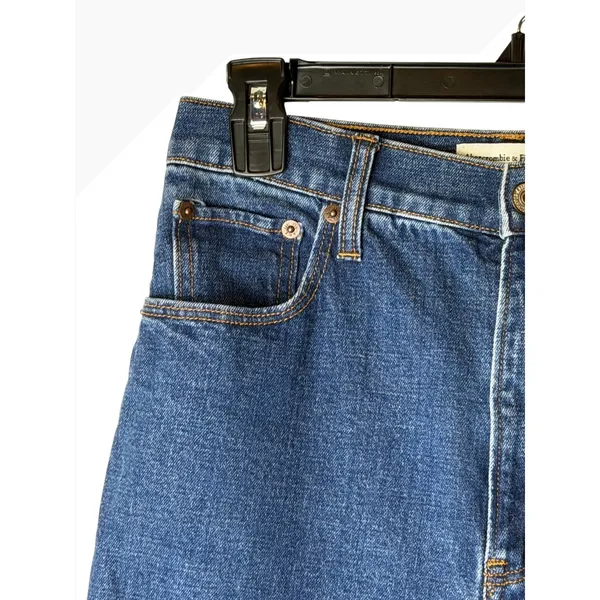 Abercrombie & Fitch Ankle Straight Jeans‎ Women 26 Blue Denim Ultra High Rise - Image 5