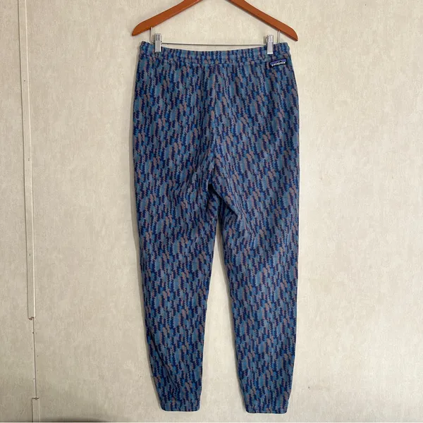 Patagonia Women’s Micro D Joger Fleece Pants Pull On Drawstring in Trees Ikat M - Image 5