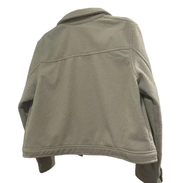 🪶‎ Joie Fuzzy Fleece Shacket 💚 Sage Green Trucker Jacket XL 🪶 - Image 3