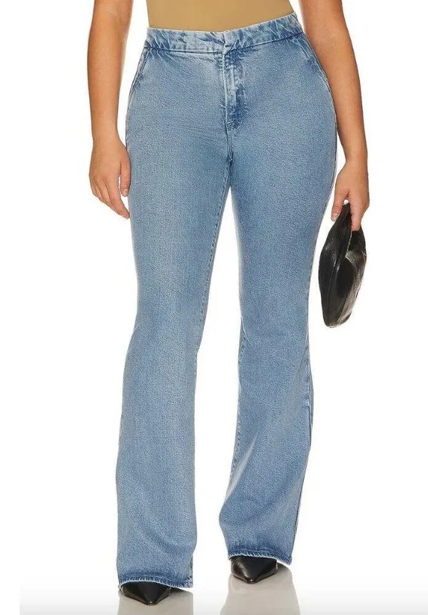 Good American Good Flare Trouser Indigo 551 Blue Womens Size 24 - Image 2