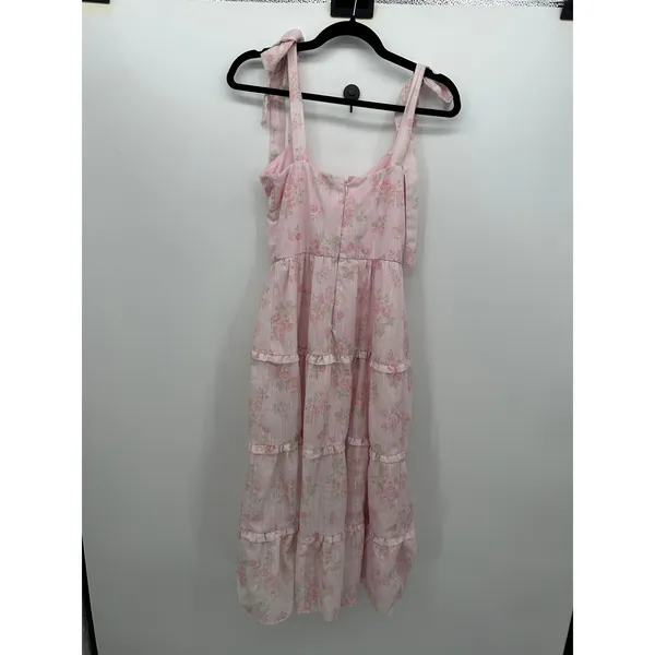 Francescas‎ Alara Floral Midi Dress Sz XS Cottagecore Coquette Feminine Dainty - Image 2