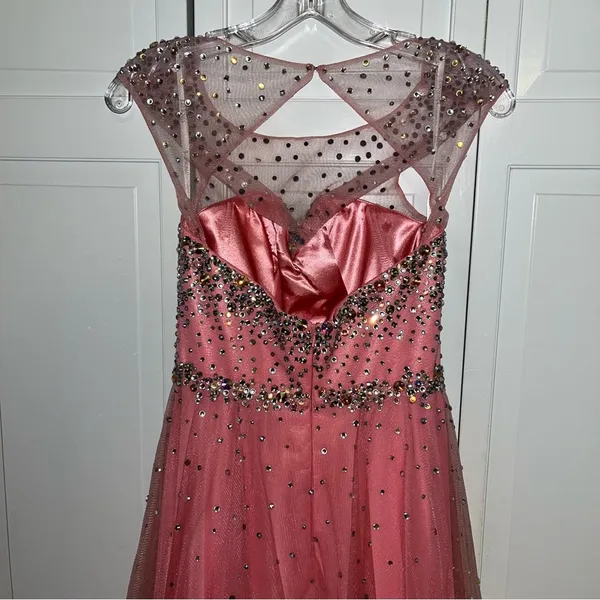 Pink Tony Bowls Le Gala by Mon Cheri Gown Size 2 - Image 4