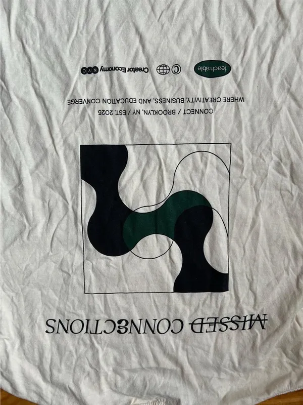 Comfort Colors “Missed Connections” Brooklyn NY Creator Economy NYC T-Shirt M - Image 4
