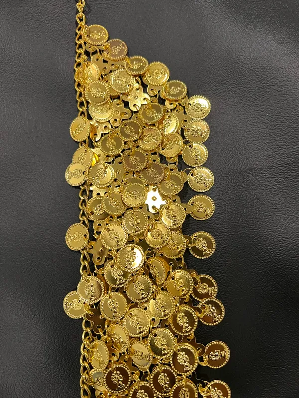 Gold coin belts with adjustable chain #statement #coins - Image 3
