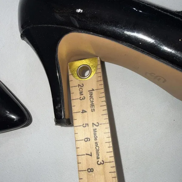 Joan David Black Point Old Money‎ Classy Bow Stiletto Designer Pumps Heels 7M - Image 2