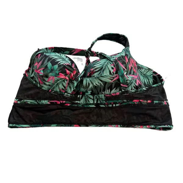 Torrid Tropical Palm Midline Underwire Bikini Top Size 3X‎ - Image 7