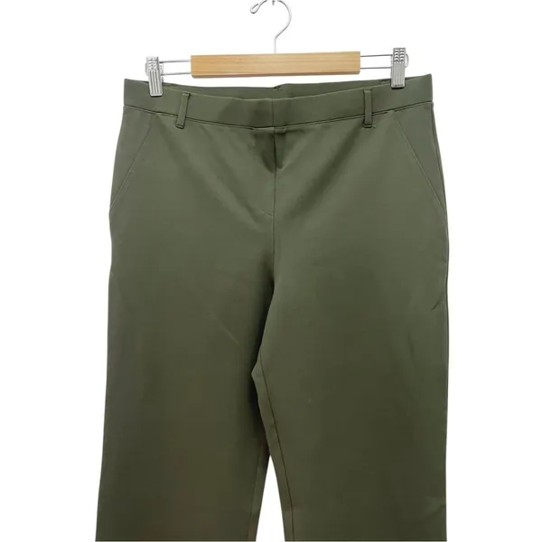 Quince Ultra Stretch Ponte Bootcut Pants Olive Green Size Large Work Career - Image 6