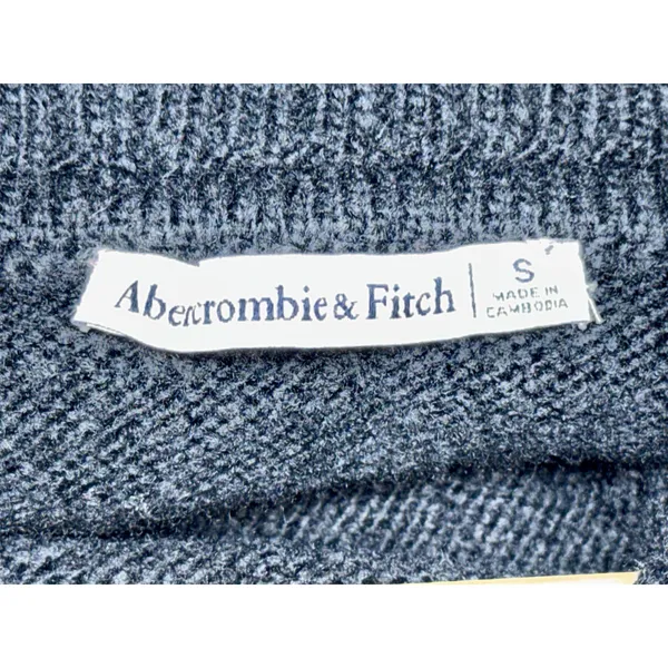 Abercrombie & Fitch Black Knit Off-The-Shoulder Cowl Turtleneck Sweater Size S - Image 3