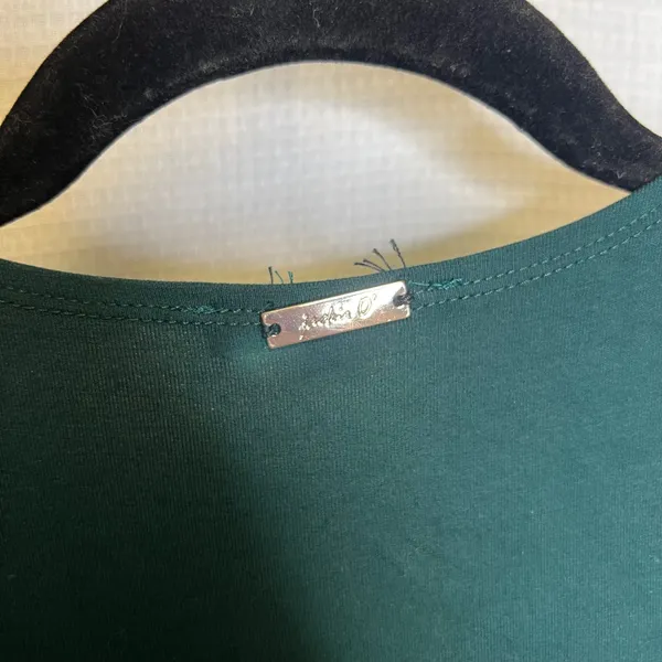 Jackie O Womens Dark Green Ruched Sleeve Maxi Dress Size Small‎ Loungewear - Image 6