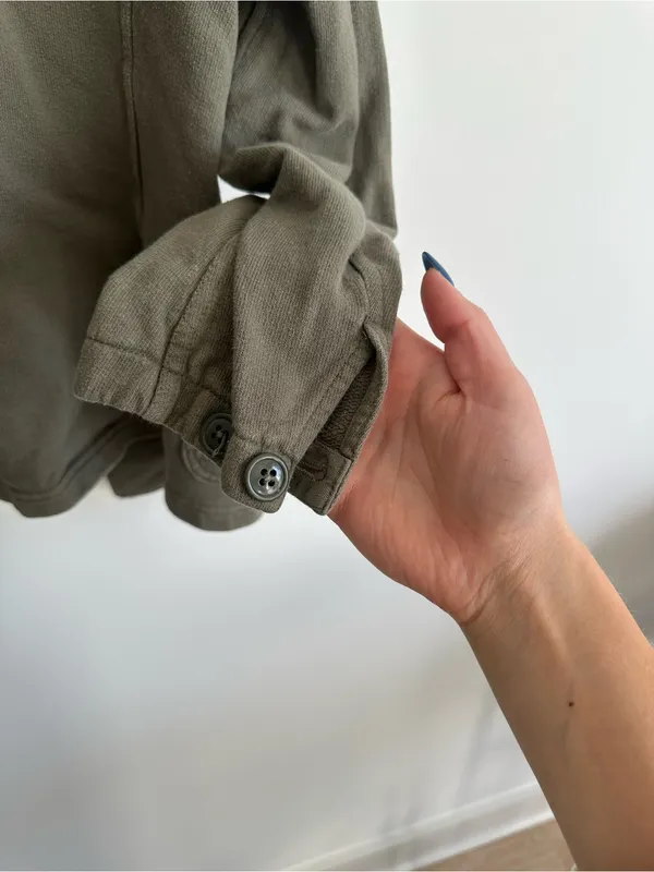 Buck Mason Olive Green Casual Button Jacket Size XS - Image 6