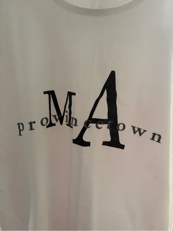 Provincetown MA Massachusetts White Tank Top Size M - Image 2