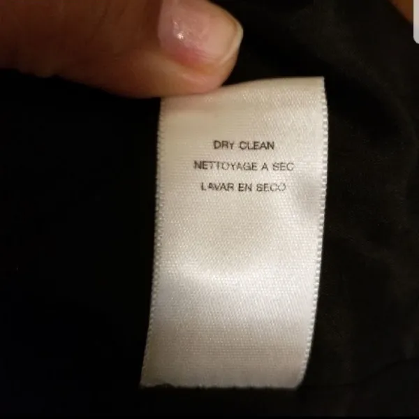 Michael Kors Black Trench Coat SZ:L - Image 8
