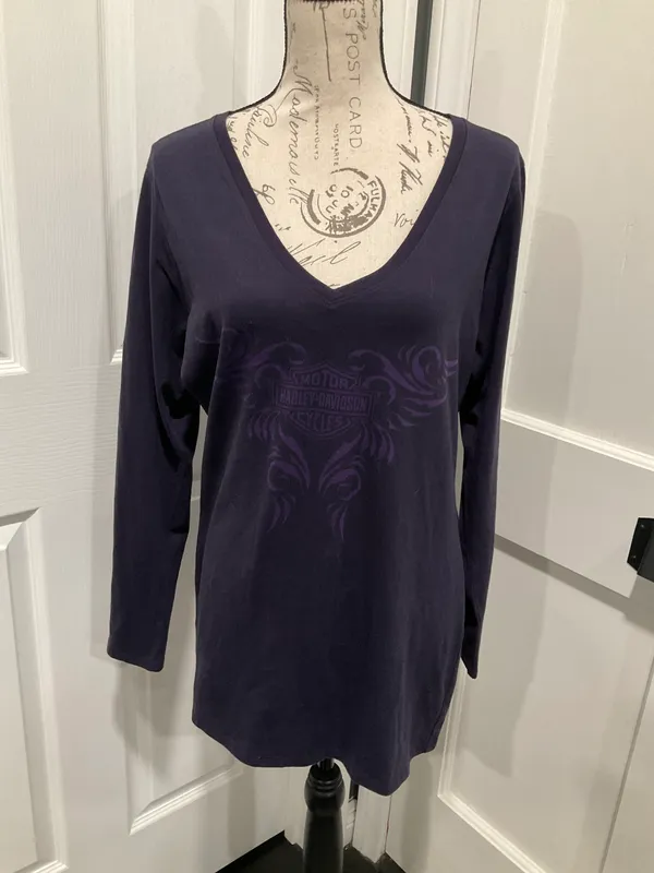 Harley Davidson NWT LONG SLEEVED TRIBAL TEE SHIRT - Image 8