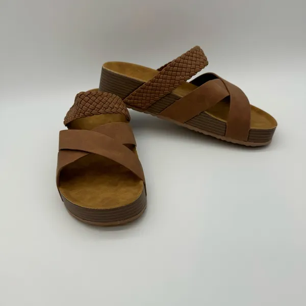 New. Brown Sandals for Women – Soft Cushioned Soles, Casual Warm Weather Wear - Image 5