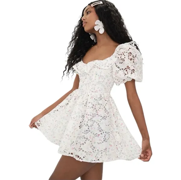 For Love & Lemons For Love and Lemons Women's Magnolia Mini Dress Size Medium - Image 5
