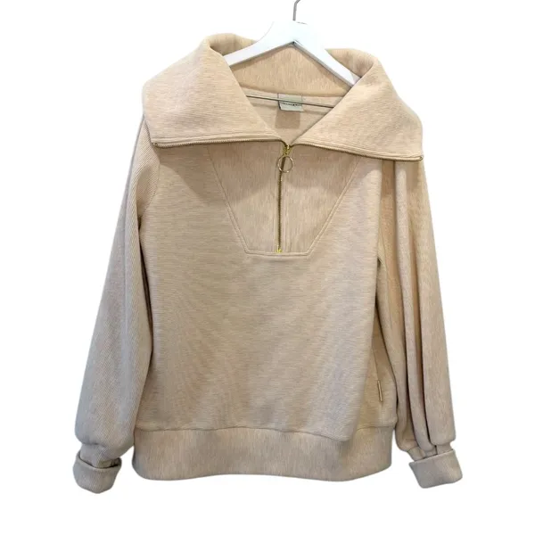 Varley Vine Half-Zip Pullover Sweatshirt Size Medium - Image 8