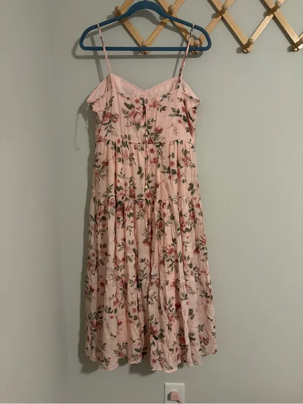 Trixxi LA Pink Floral Midi Dress size XL - Image 6