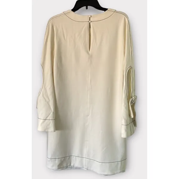 Laundry By Shelli Segal Womens Long Sleeve Shift‎ Marshmallow Ivory Size 6 - Image 5