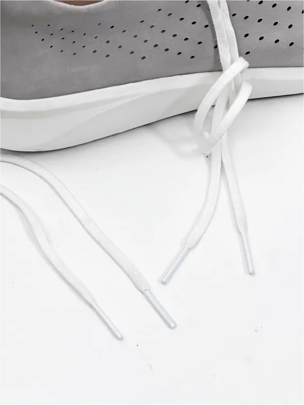 CLARKS Unstructured Gray Perforated Lace Up Shoes Women’s Size 11 Casual Neutral - Image 12