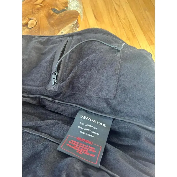 Venustas Black Quilted Heated Puffer Vest XL - Image 5