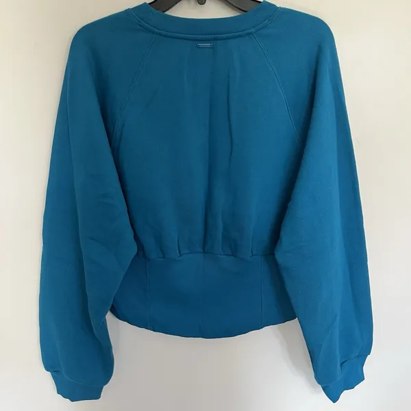Women's Victoria's Secret Soft Fleece Round Neck‎ Sweatshirt Teal Size XL - Image 12
