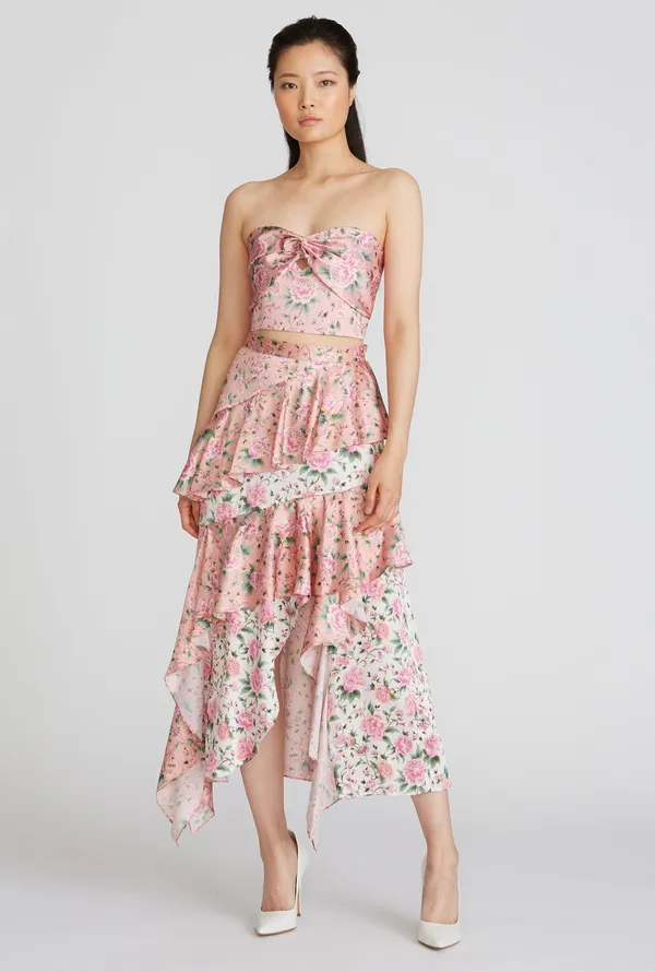 Amur Christa Floral Bustier Top - Size 6 - NEW with Tags - Image 2