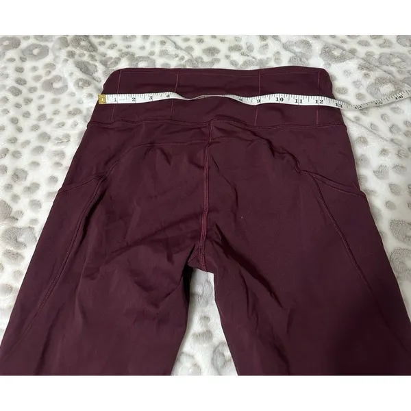 Lululemon Burgundy Leggings - Image 3