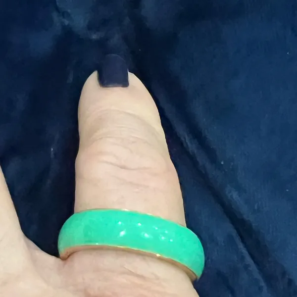 Titanium Plated Gold Band Size 7 and 8 - Image 2