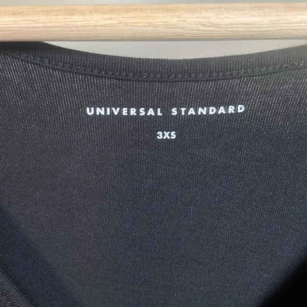 Universal Standard Iconic Geneva Sheath Midi Dress‎ Minimalist Black Size 3XS - Image 7