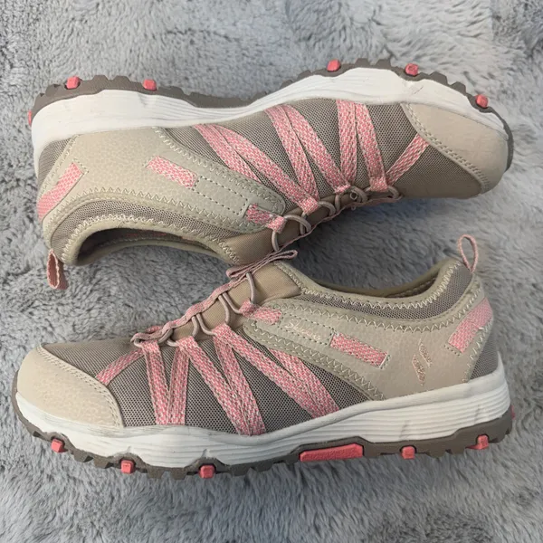 Skechers Seager Hiker Womens Shoes‎ Taupe Pink Bungee Slip On 158049 Sz 8 - Image 10