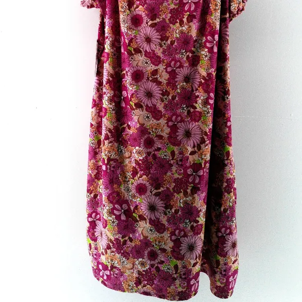NWT No Comment Plus Womens Pink Purple Floral Stretch On Off Shoulder 3X Dress - Image 4